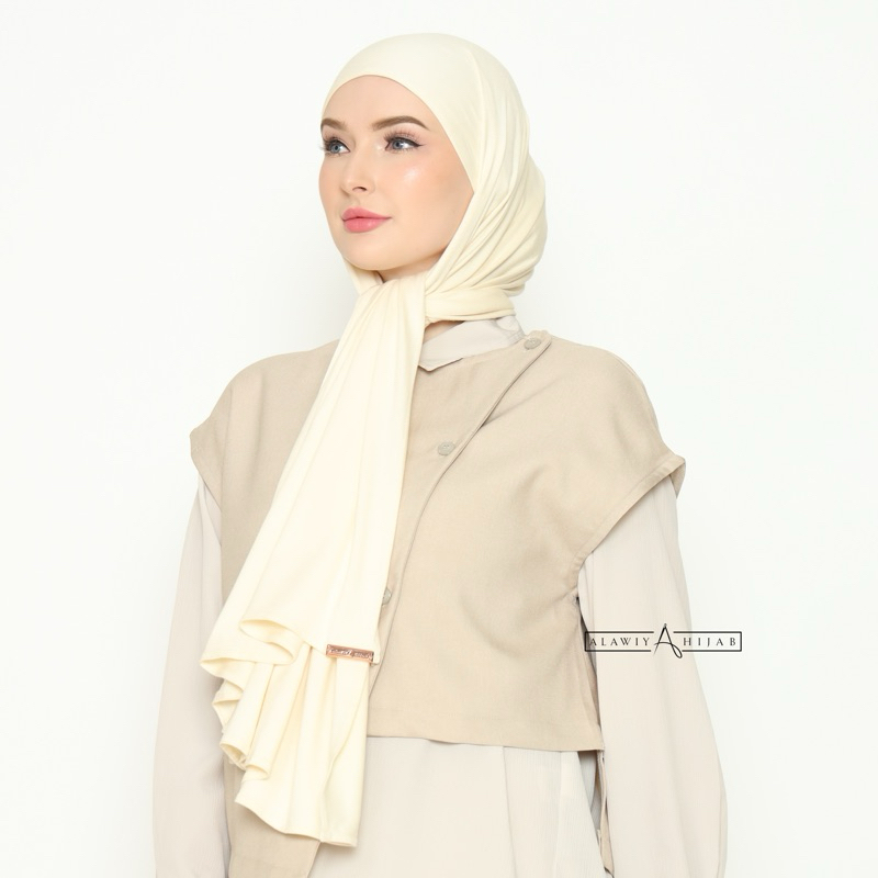 Alawiyahijab Nura Instant TENCEL™ Antibacterial (Pashmina Inner Bukan Kaos Rayon Jersey)