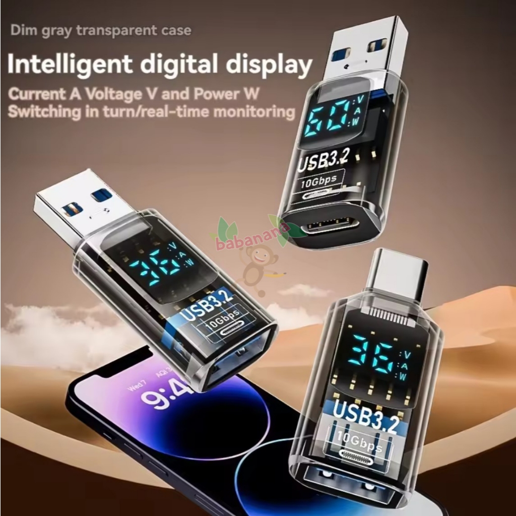 Jual USB OTG TYPE-A TYPE-C MONITOR CHARGER DISPLAY DIGITAL ADAPTER ...