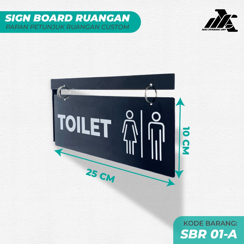 Jual SIGN BOARD TOILET CUSTOM SIGNAGE BAHAN BESI - PAPAN PENANDA ...