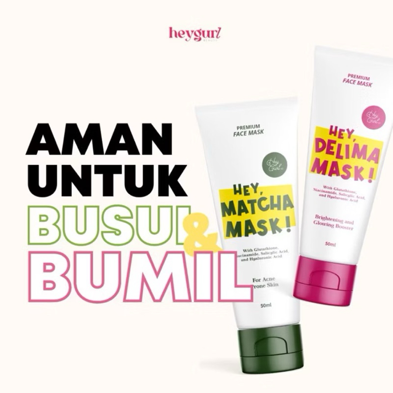 Jual Hey Delima Mask | Clay Masker by HeyGurl Brightening and Glowing ...