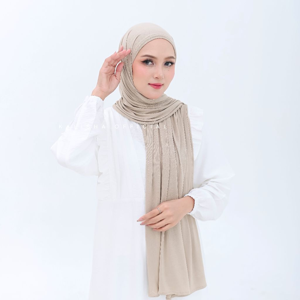 Kalisha X Mima Tarra Pashmina Inner Oval Bahan Viscose Rayon