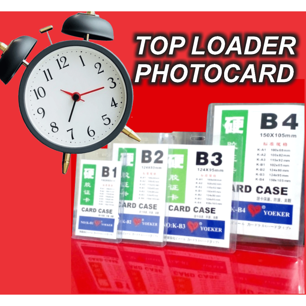 Jual Toploader Photocard Top Loader Foto Card NameTage id card Case ...
