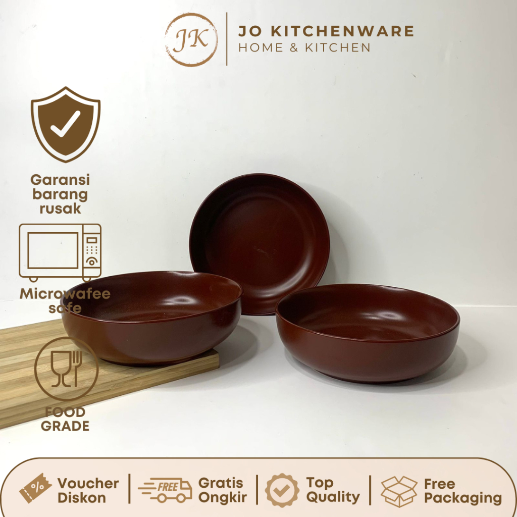Jual Jo Kitchenware Mangkok Sayur Maroon Keramik Premium Unik ...