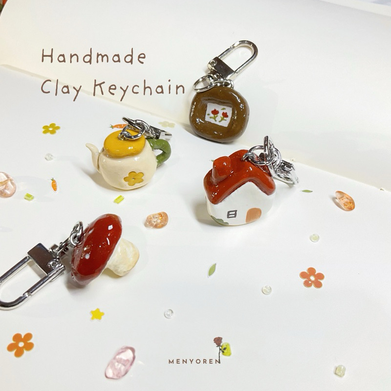 Jual Cottagecore Clay Keychain / Gantungan Tas dan Kunci Aesthetic ...