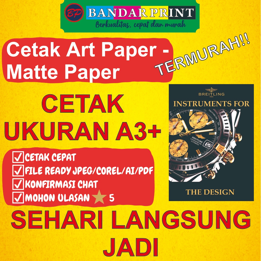 Jual Print A3+ | Cetak A3+ MURAH | Art Paper - Matte Paper 120 - 150 ...