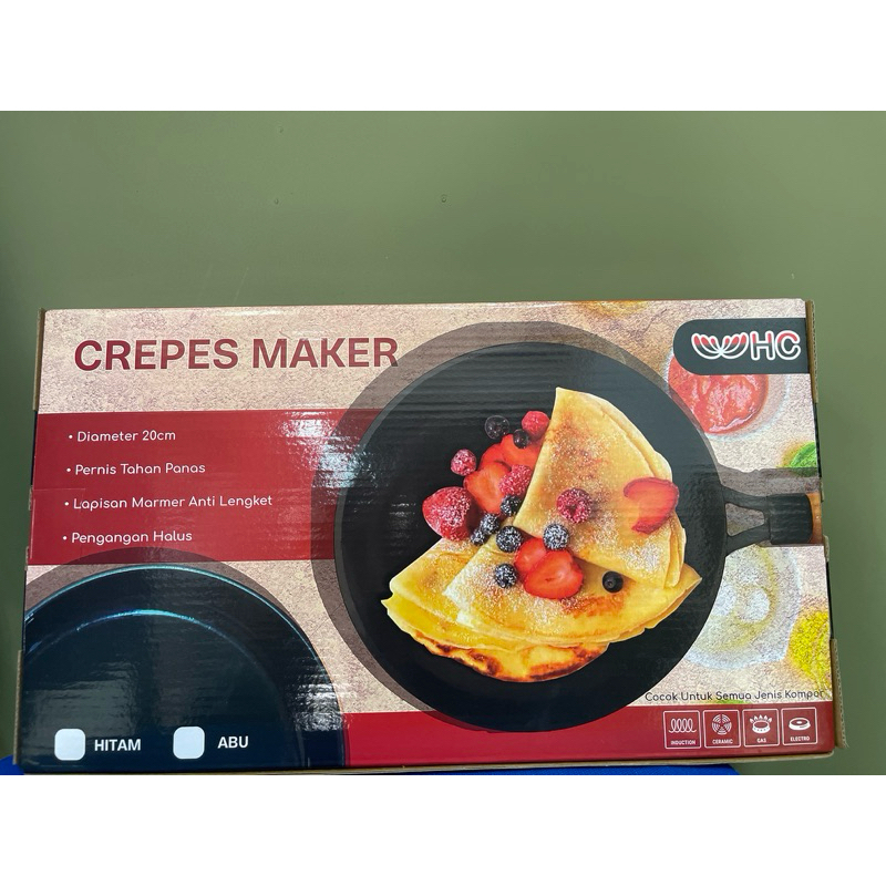 Jual CREPES MAKER WAJAN LOYANG KULIT RISOL TERBALIK BAHAN MARBLE 20 CM ...