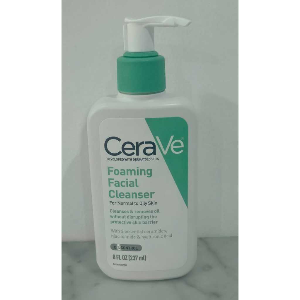 Jual CERAVE FOAMING DAILY FACIAL WASH CLEANSER 87 or 237ml | Shopee ...
