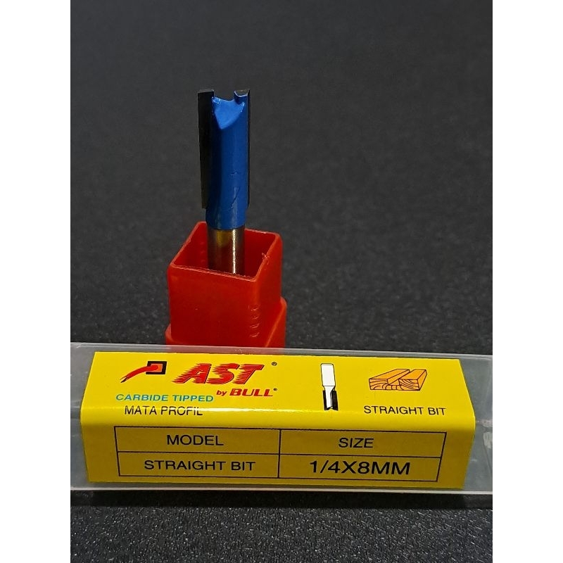 Jual AST STRAIGHT BIT Mata Profil Kayu Straight Bit 1/4