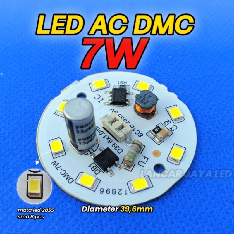 Jual PCB LED AC (DMC) 7 Watt ~Lancar Jaya Led~ | Shopee Indonesia