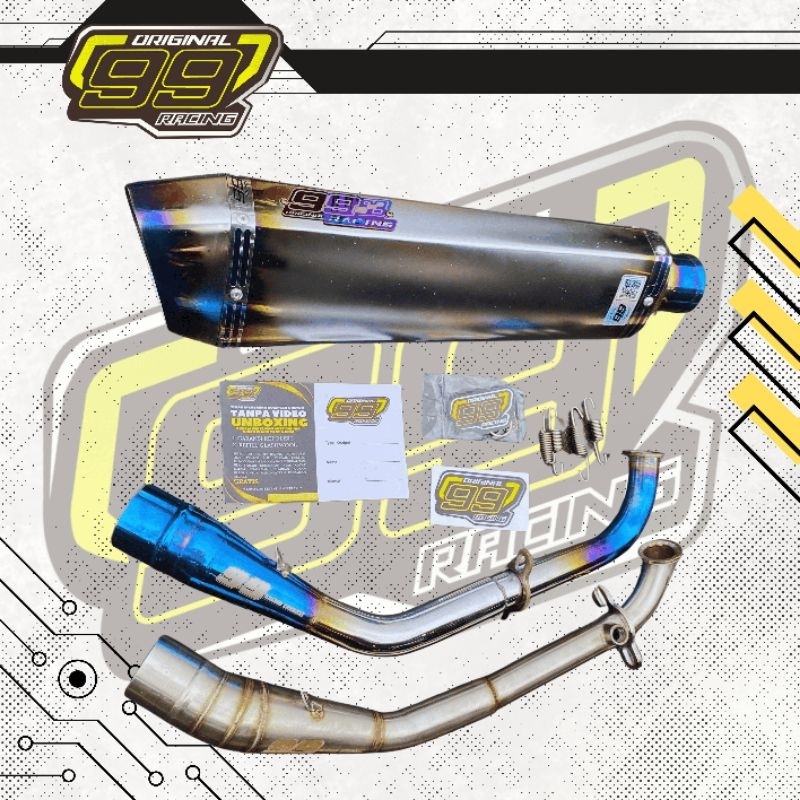 Jual knalpot adv aerox nmax pcx 99 racing type R-7 stainles full system ...