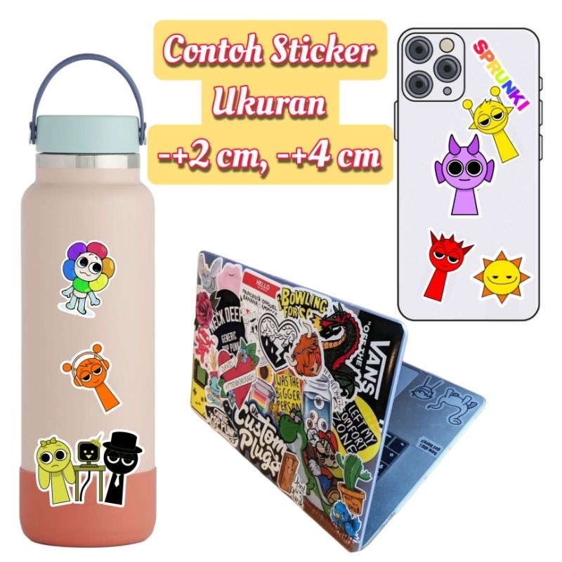 Jual Stiker Unik Lucu Sprunki V1 / Sticker Karakter / Sticker Kartun ...