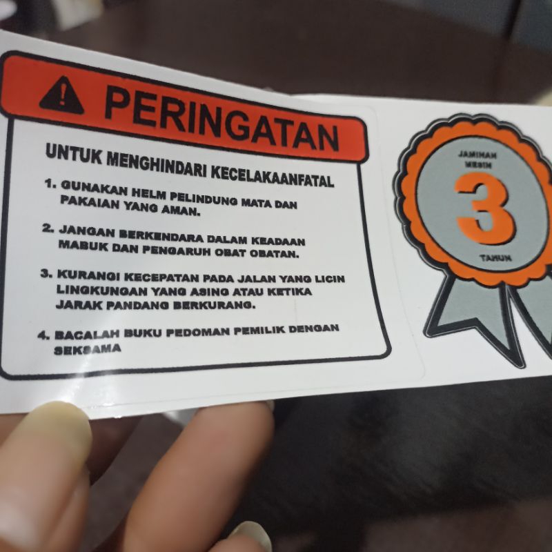 Jual Sticker Pelengkap Suzuki sticker garansi 3th print cutting ...