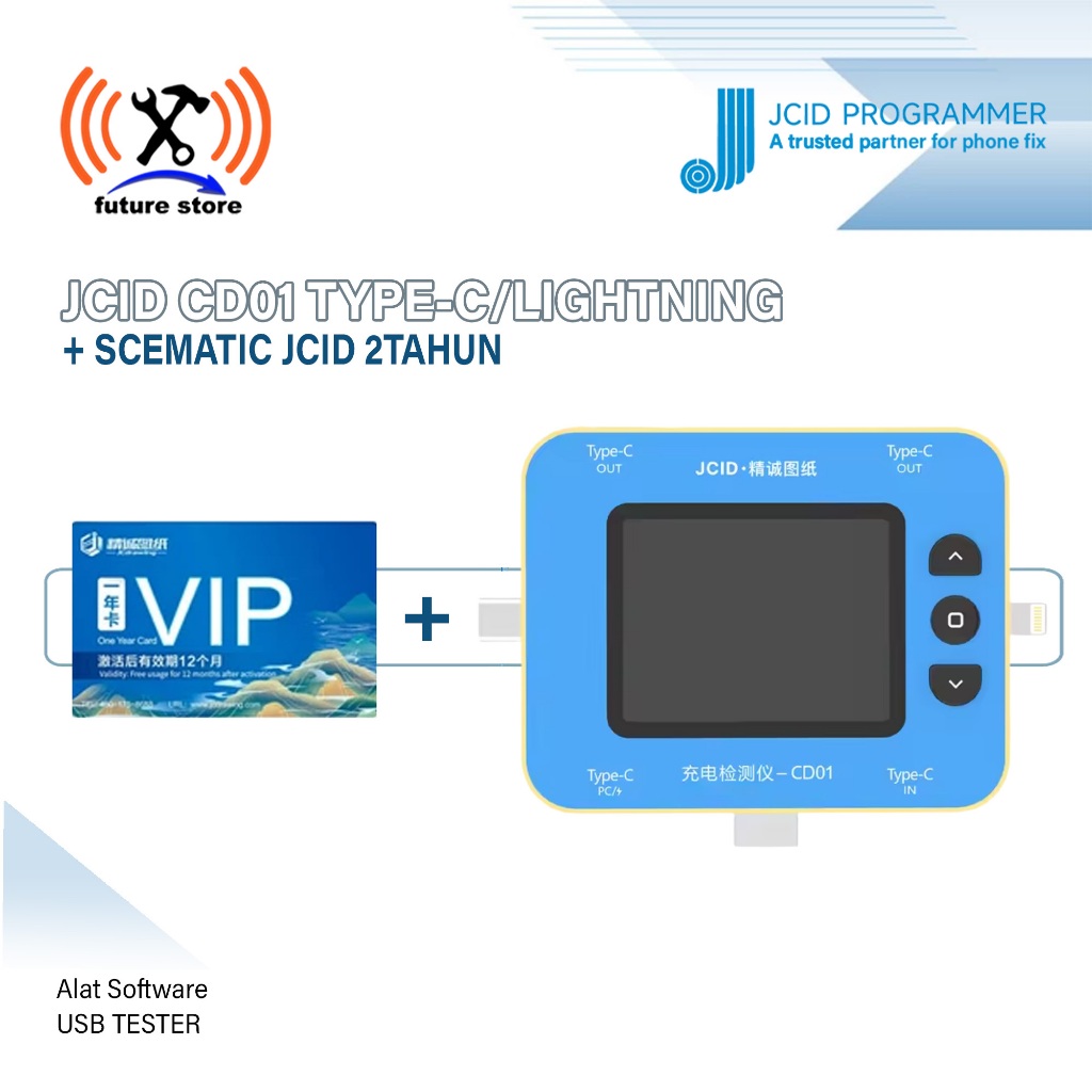 Jual JCID CD01 TYPE-C/LIGHTNING + SCEMATIC JCID 2TAHUN PAKET CHARGING ...