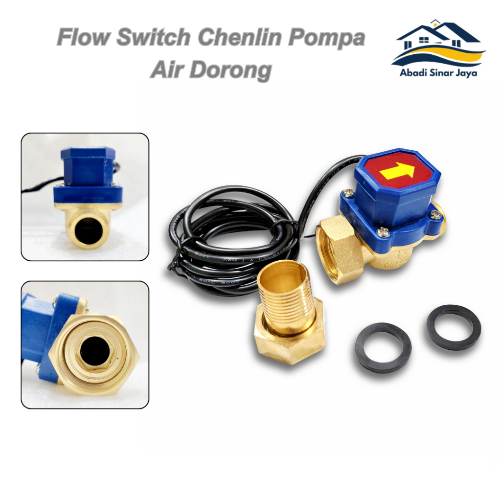 Jual [ASJ] Water Flow Switch 3/4" X 1/2" / Saklar Otomatis Pompa ...