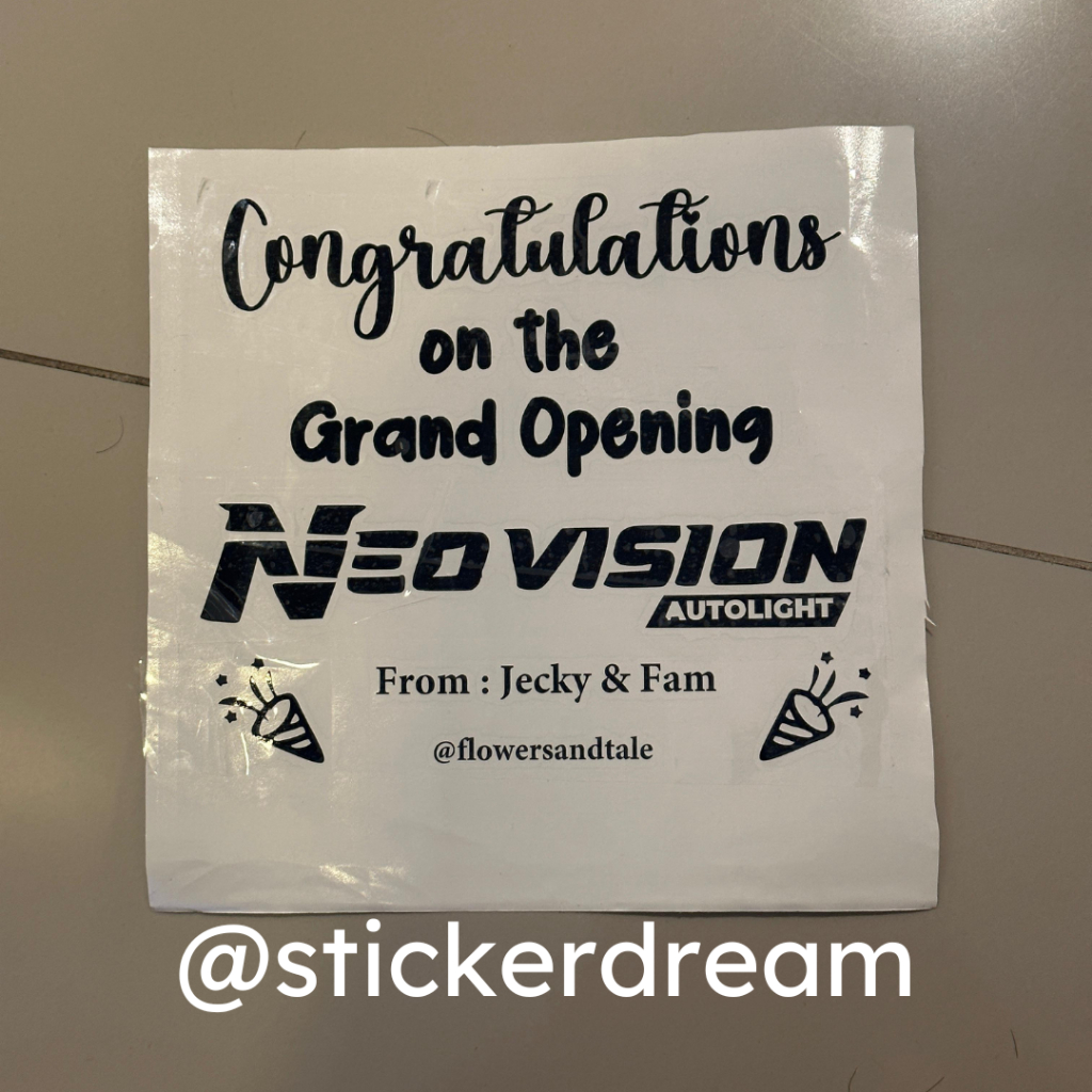 Jual Stiker Custom Balon PVC 24 inch Ukuran 25x25cm Sticker Cutting ...
