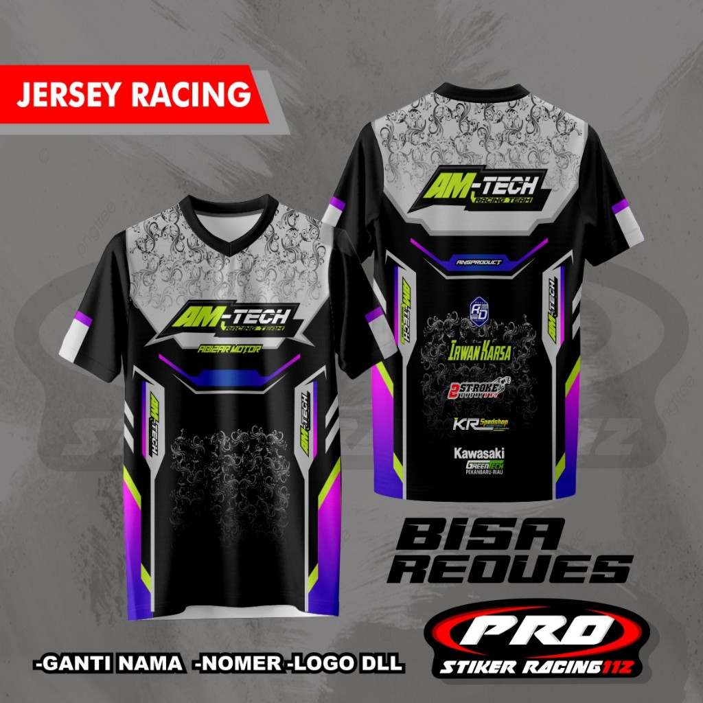 Jual Kaos Baju Jersey Racing Custom Balap Road Race GANTI NAMA NOMER ...