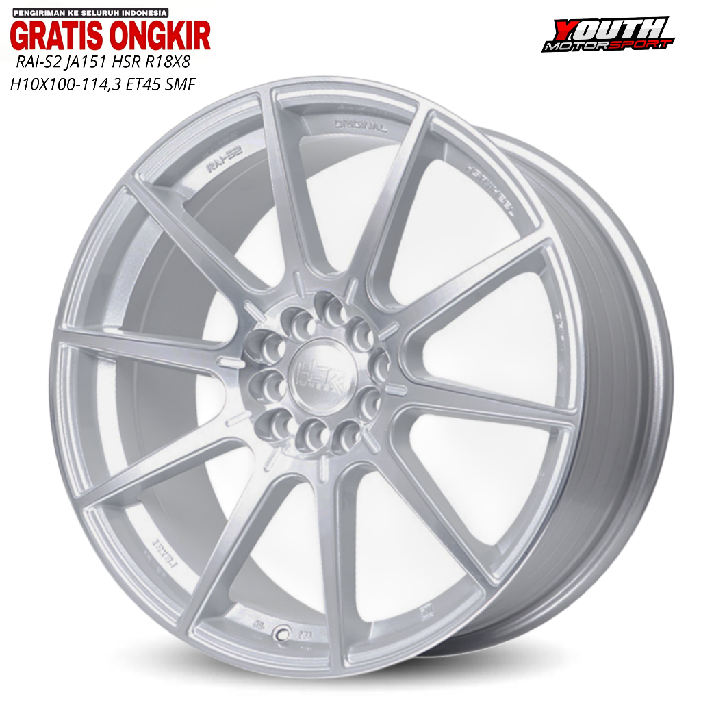 Jual velg r18 chorome hsr rai s2 5x100/114,3 cocok untuk new avanza ...