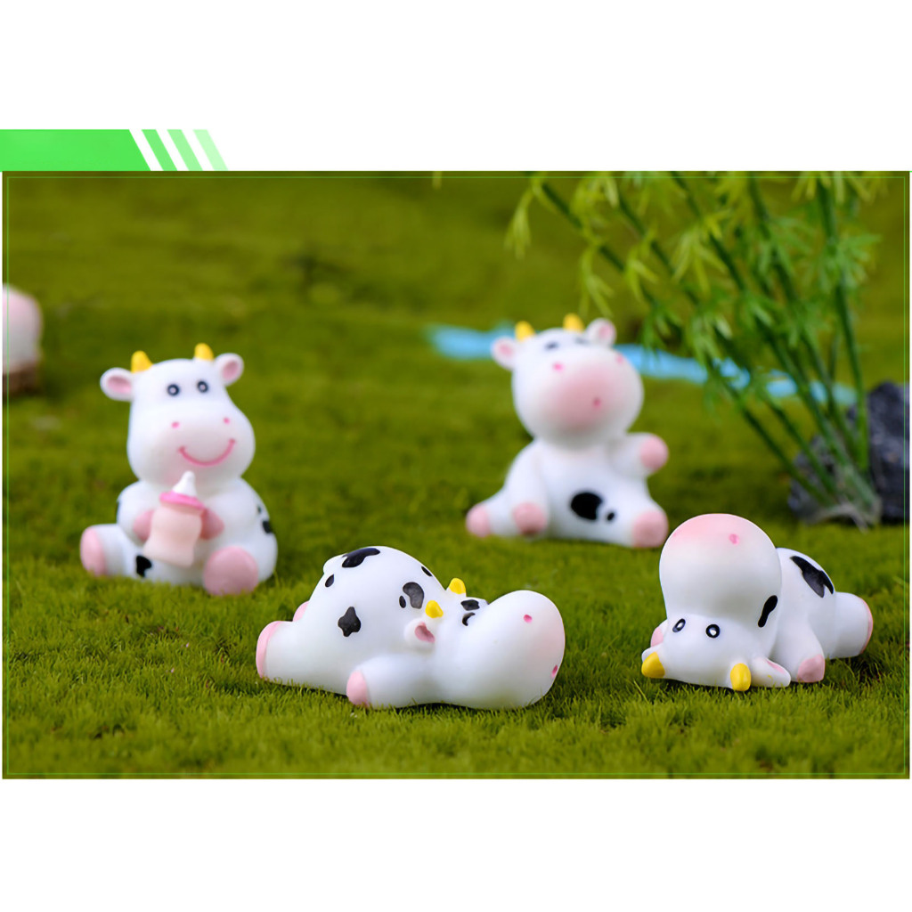 Jual Miniatur Micro Landscape Cute Cow Sapi | Shopee Indonesia
