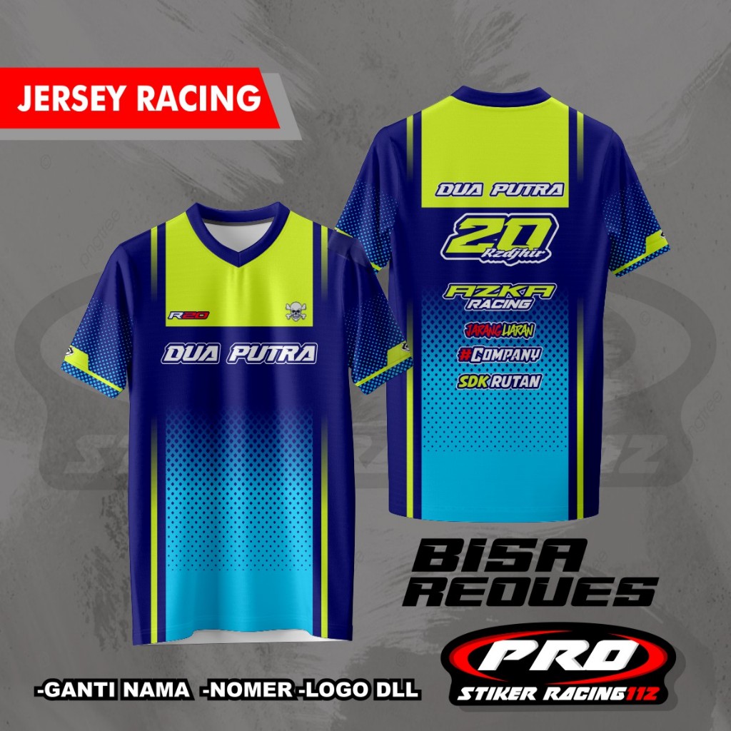 Jual Kaos Baju Jersey Racing Custom Balap Road Race GANTI NAMA NOMER ...