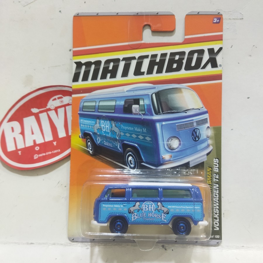 Jual Diecast miniature MB Matchbox Volkswagen T2 Bus VW Kombi kumis ...