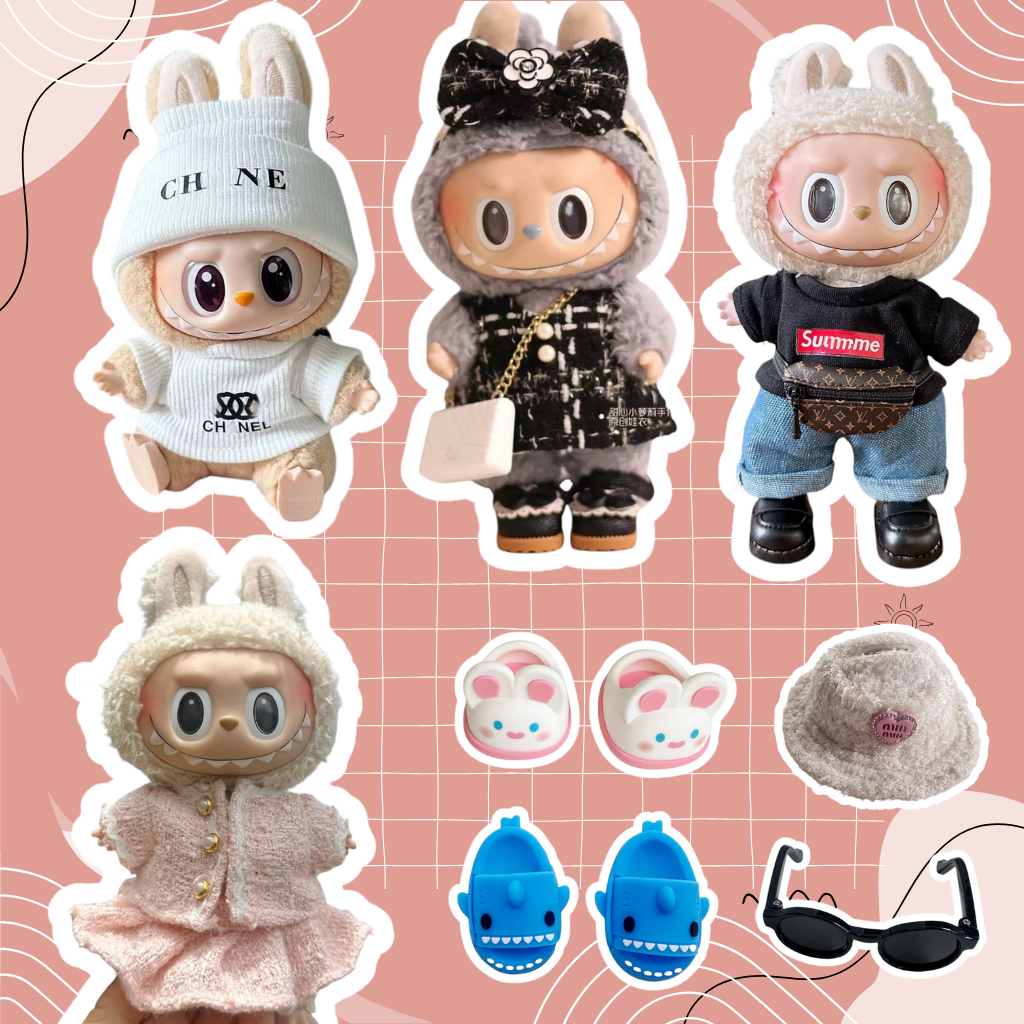Jual Baju Sepatu Kaca Mata Set Labubu | Shopee Indonesia