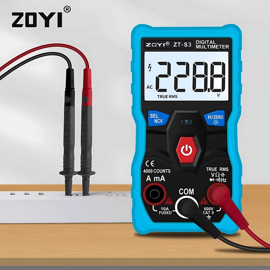 Tester Di Tensione ZOYI ZT-DB02 – Penna Rivelatrice NCV Con Torcia LED, Resistente All'Acqua, Batteria 9V Inclusa