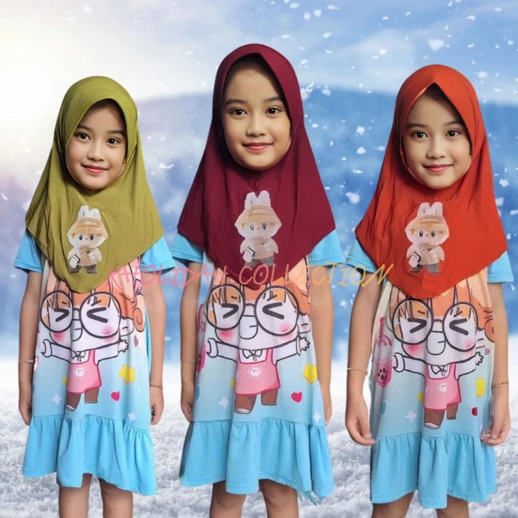 Jual (100 ribu dapat 9pcs) Paket Hemat Hijab Anak Muslim hijab Anak ...