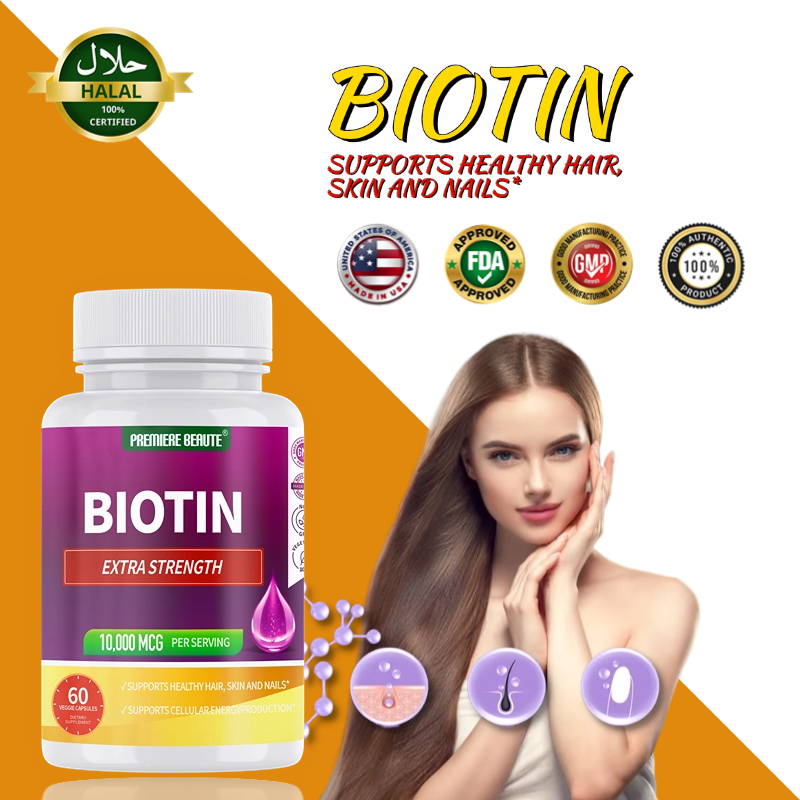 Jual Suplemen biotin meningkatkan pertumbuhan rambut, kulit, kuku ...