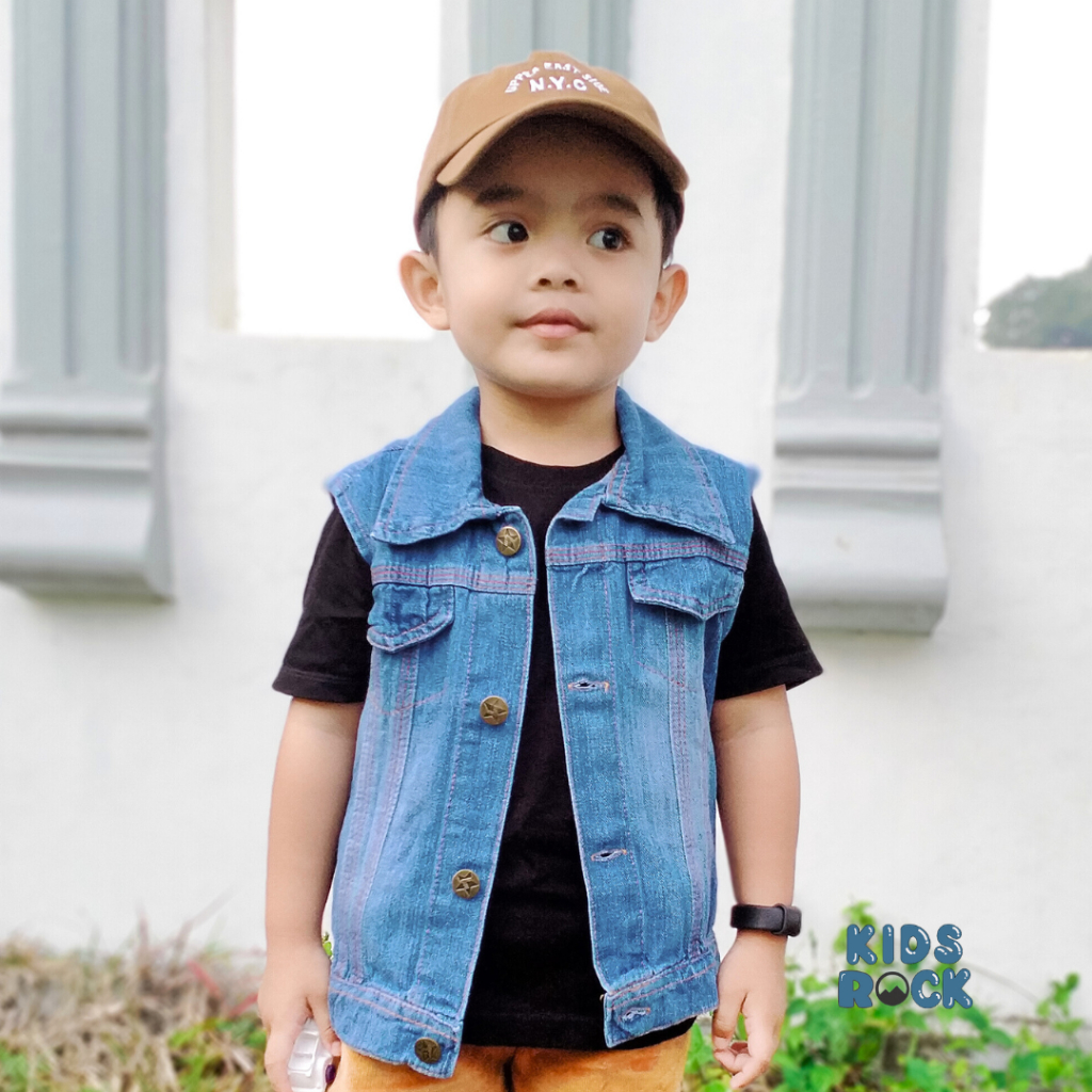 Jual PALING MURAH!! Rompi / Vest Jeans Anak PREMIUM | Shopee Indonesia
