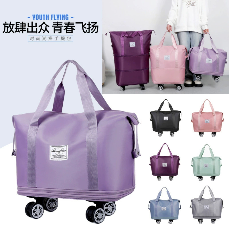 3 In 1 Tas Mudik Lebaran Traveling Liburan Beroda Double Zipper Tingkat Bisa Dip - foto 4