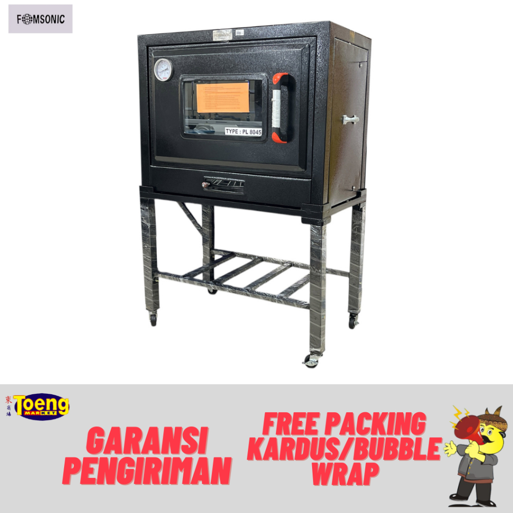 Jual Gas Oven Komersil - GAS OVEN PORTABLE PL 8045 PINTU HITAM FOMSONIC ...