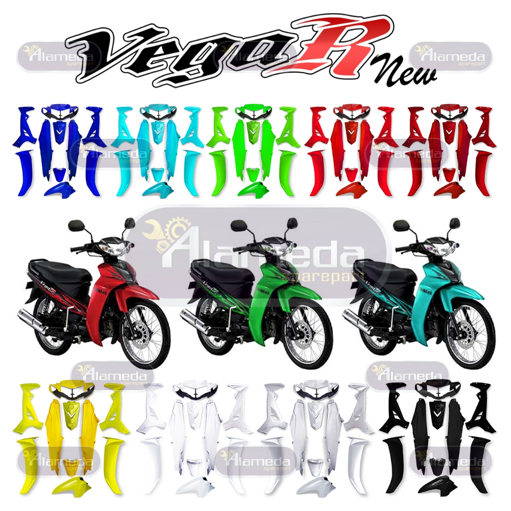 Jual Cover Body Set Halus Yamaha Vega R New 2006-2009 Warna Lengkap ...