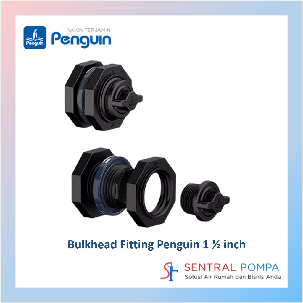 Jual Bulkhead / Vault Ring Tangki Penguin V-Ring Mur 1 1/2