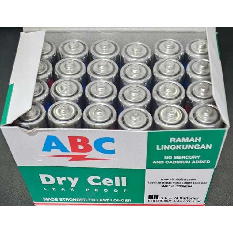 Jual ABC Carbonzinc R6 Hijau isi 24 Pcs /AA / A2 / baterai /battery ...