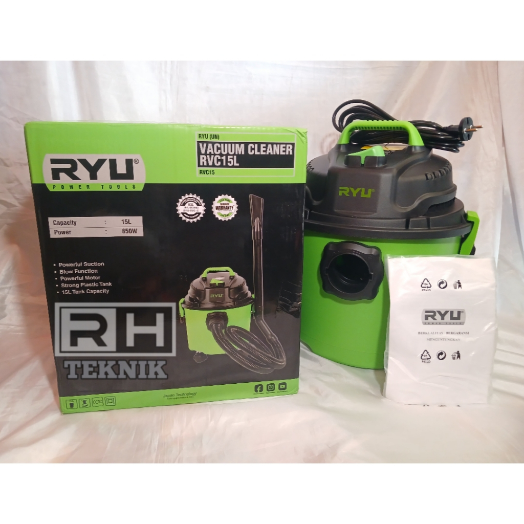 Jual Ryu Vacum Cleaner Penyedot Debu RVC 15 Liter RVC15 Wet Dry Vacum ...