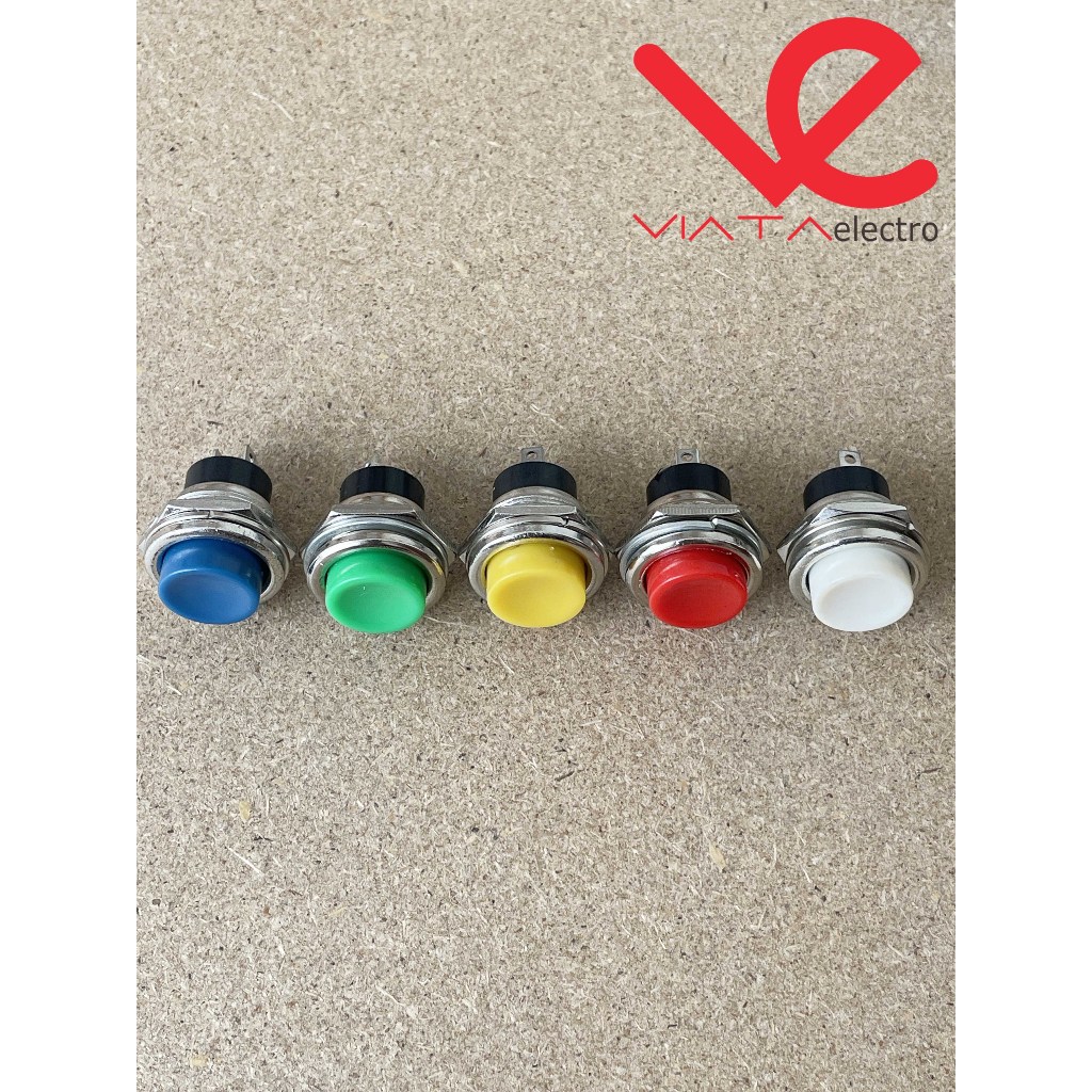 Jual PUSH BUTTON DS 212 PUSH ON BESI DS 212 SWITCH 2 PIN DS-212 METAL ...