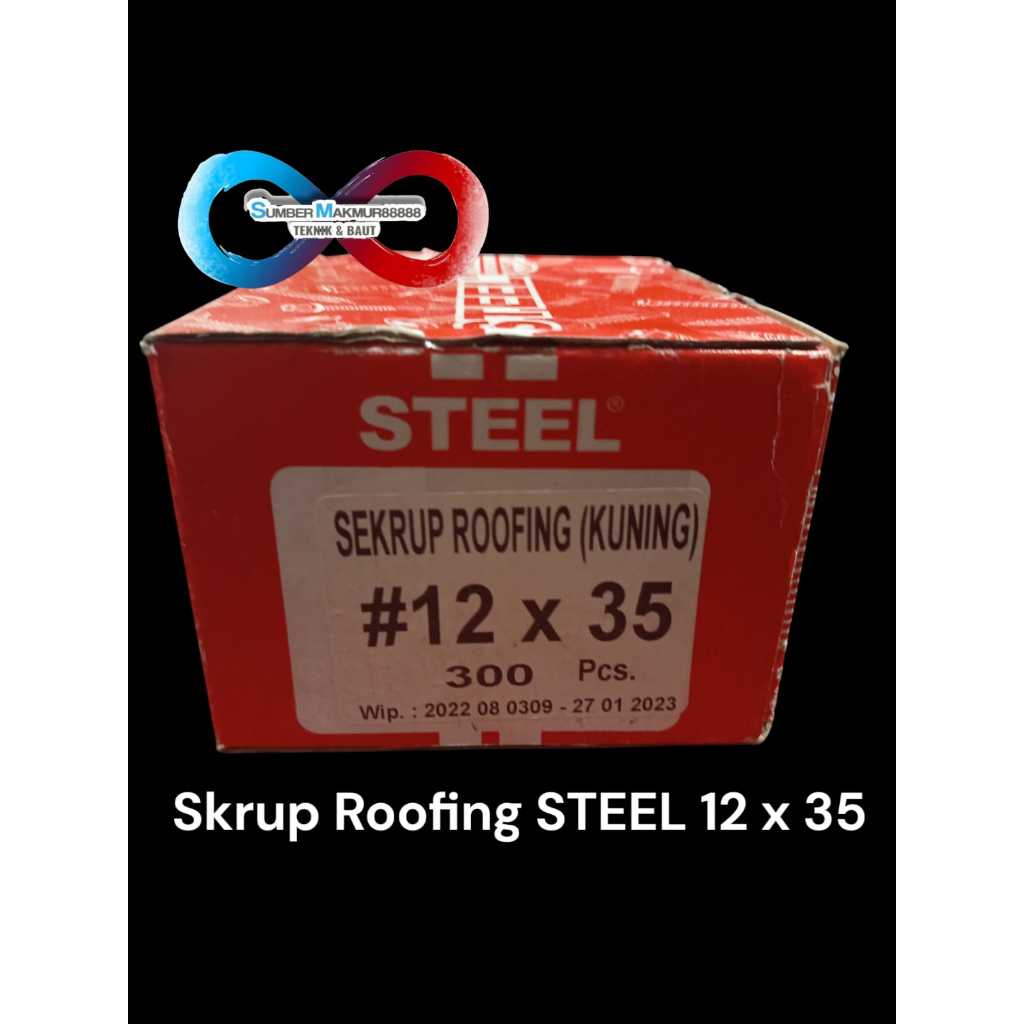 Jual BOX - Skrup Roofing STEEL 12 x 35 isi 300 pcs | Shopee Indonesia