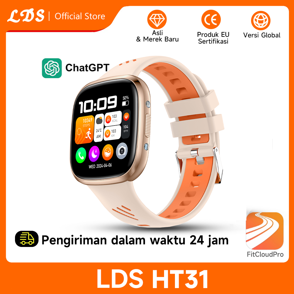 Jual 【Bisa ChatGPT】Official LDS Smartwatch HT31 Smart Watch