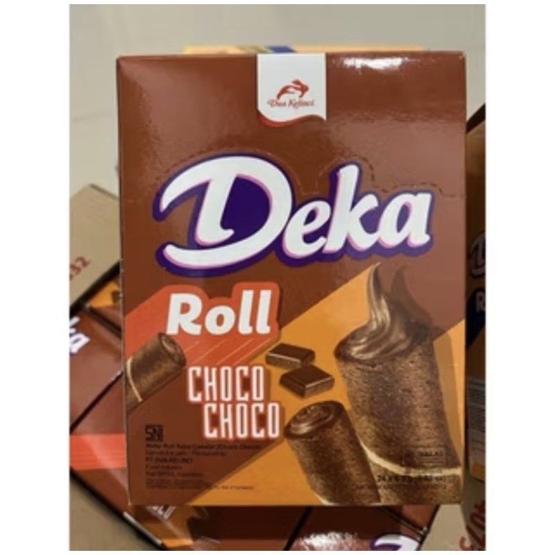 Jual DEKA CHOCO WAFER ROLL 1 BOX ISI 24 / WAFER STICK DEKA | Shopee ...
