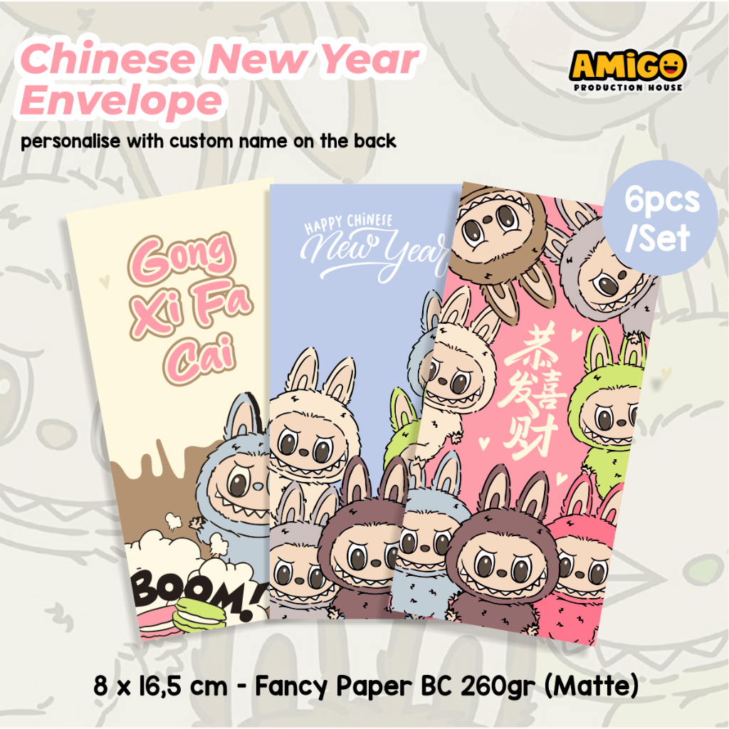 Jual AMPLOP Angpao Snake Labubu Tahun 2025 IMLEK Chinese New Year CNY Id 11134207 7rasb