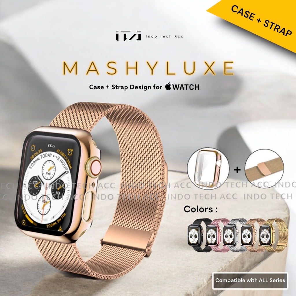 Milanese Loop Apple Watch Gold 44 Case Strap Apple Watch Series 10