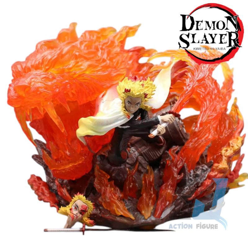 Jual Statue Action Figure Demon Slaye Rengoku Kyojuro Mugen Train ...