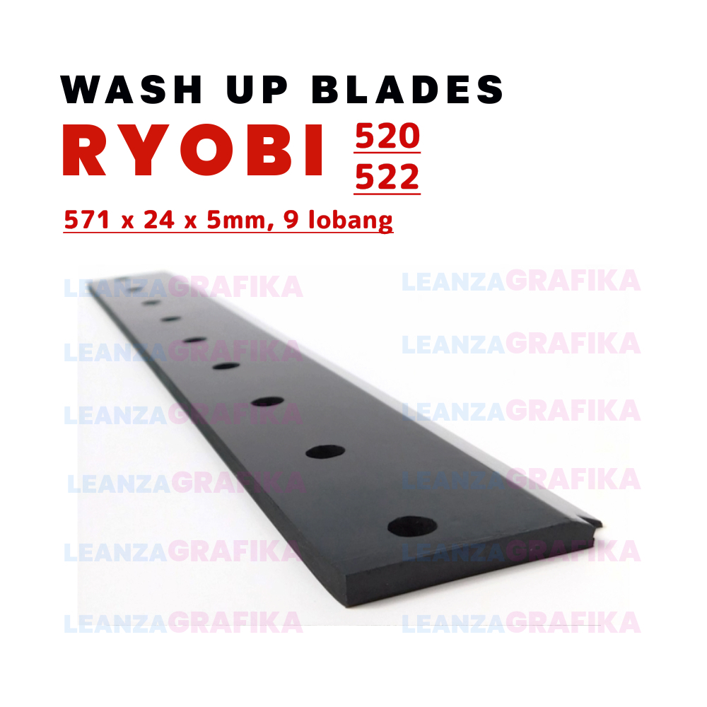 Jual Ryobi Wash Up Blade Rakel Mesin Cetak Offset Ryobi 520 Ryobi 522 ...