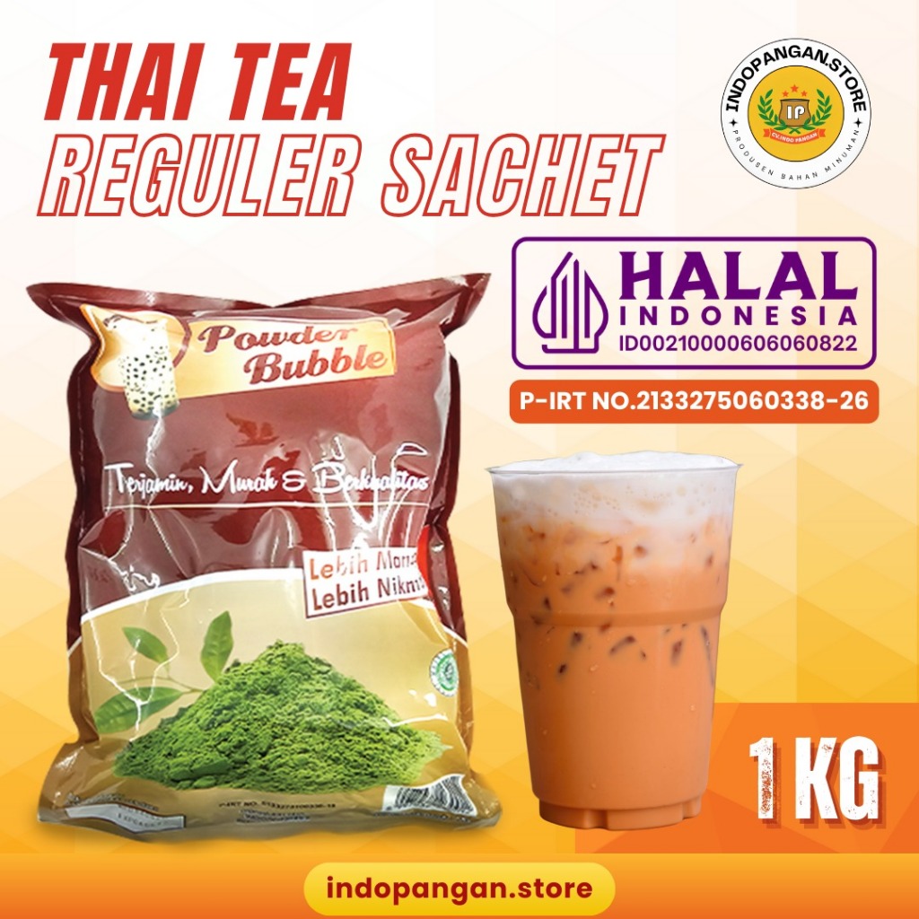 Jual Powder Rasa Thai Tea 1 Kg / Sachet / Bubuk Minuman Rasa Thai Tea 1 ...