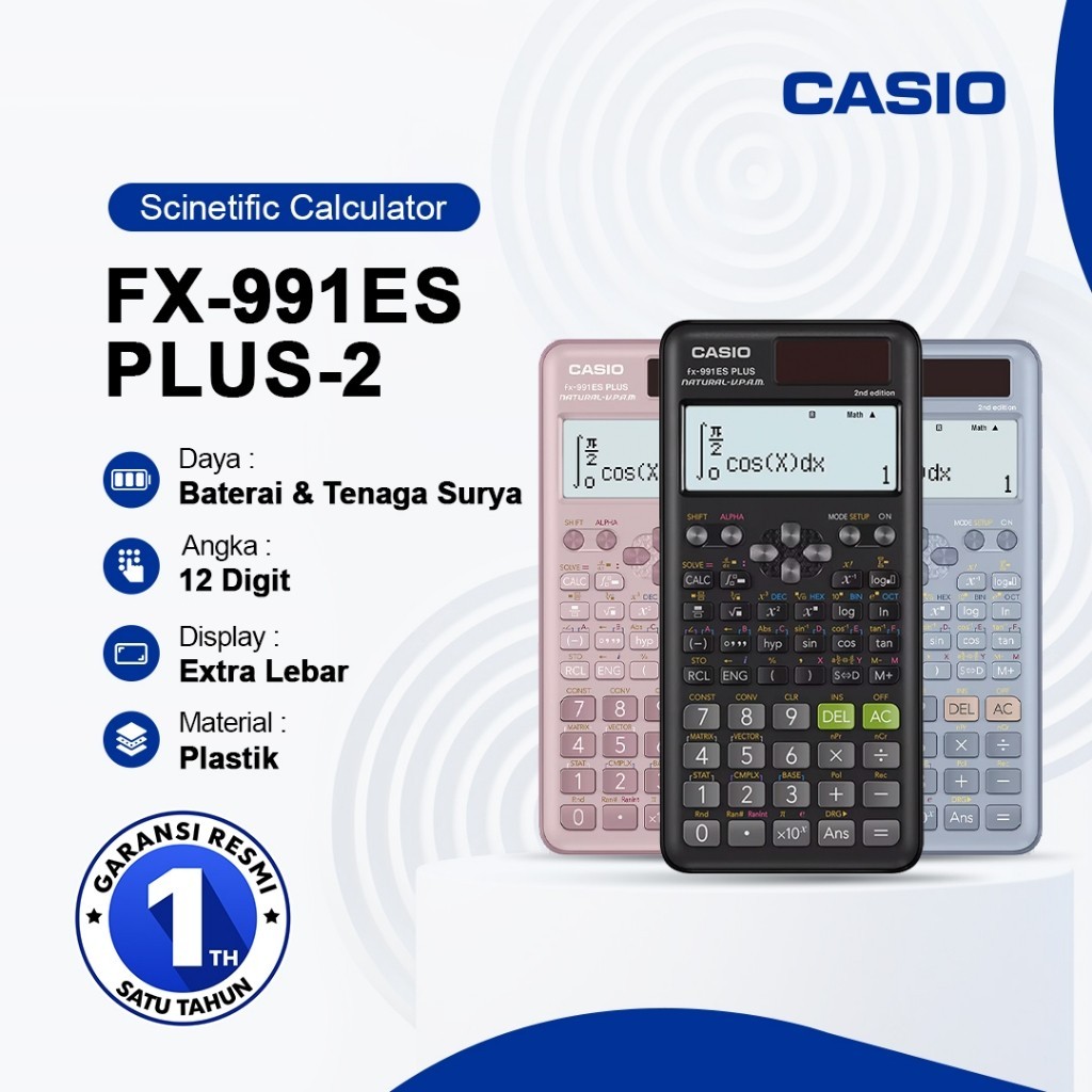 Jual Casio Calculator Scientific FX-991ES Plus 2nd Edition Casio ...
