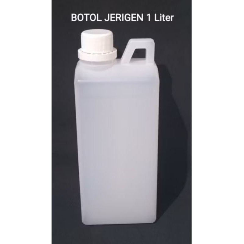 Jual Botol jerigen 1 L natural + tutup dan segel | botol kemasan ...
