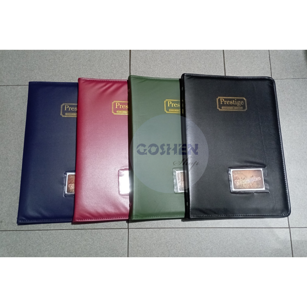 Jual Map Document Keeper Resleting Folio / F4 PRESTIGE Kulit | Shopee ...