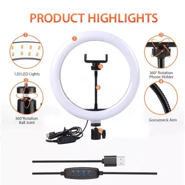 Lampu LED Ringlight Selfie 30cm Make Up Ringlight Lampu Selfie Studio 30cm Live Streaming