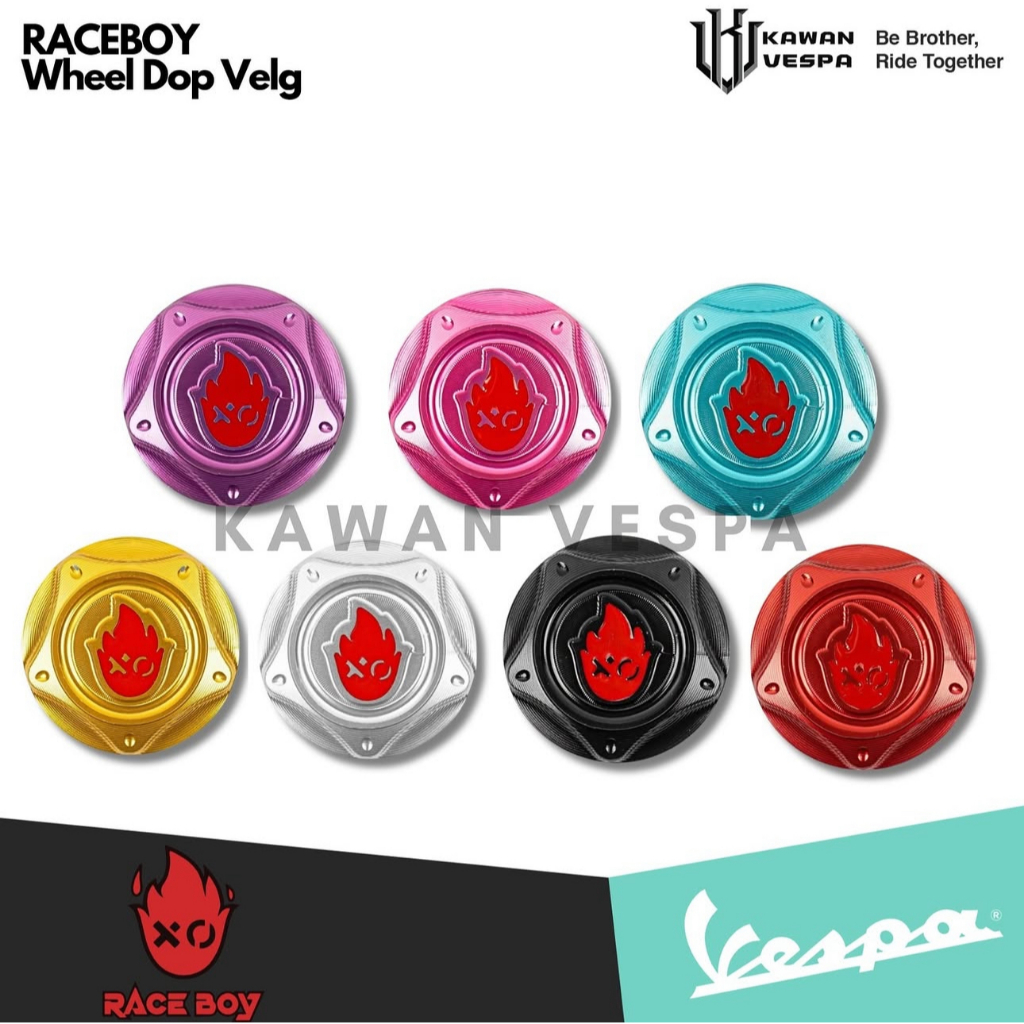 Jual Raceboy Wheel Dop tutup Velg depan V2 For Vespa Sprint Primavera S ...