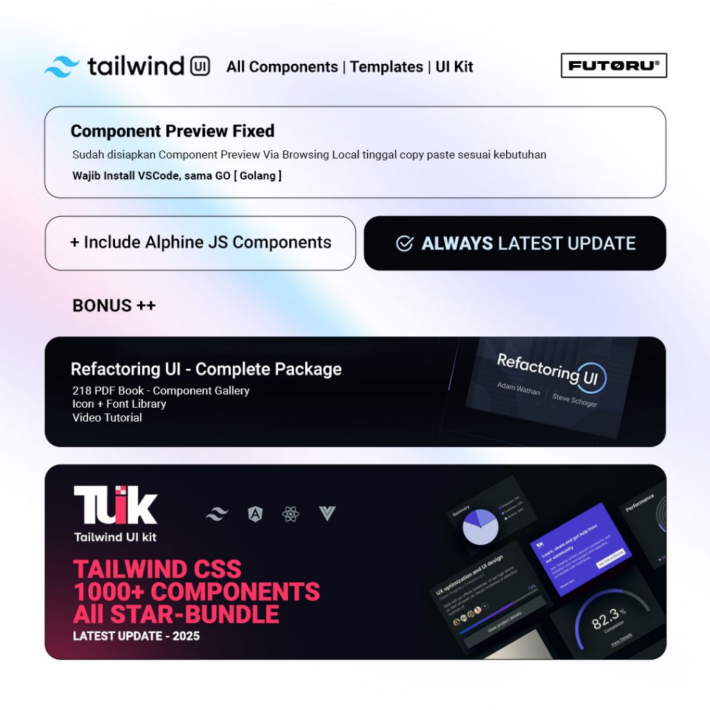 Jual Tailwind UI Plus - All Access Update Lengkap + Bonus | Shopee ...